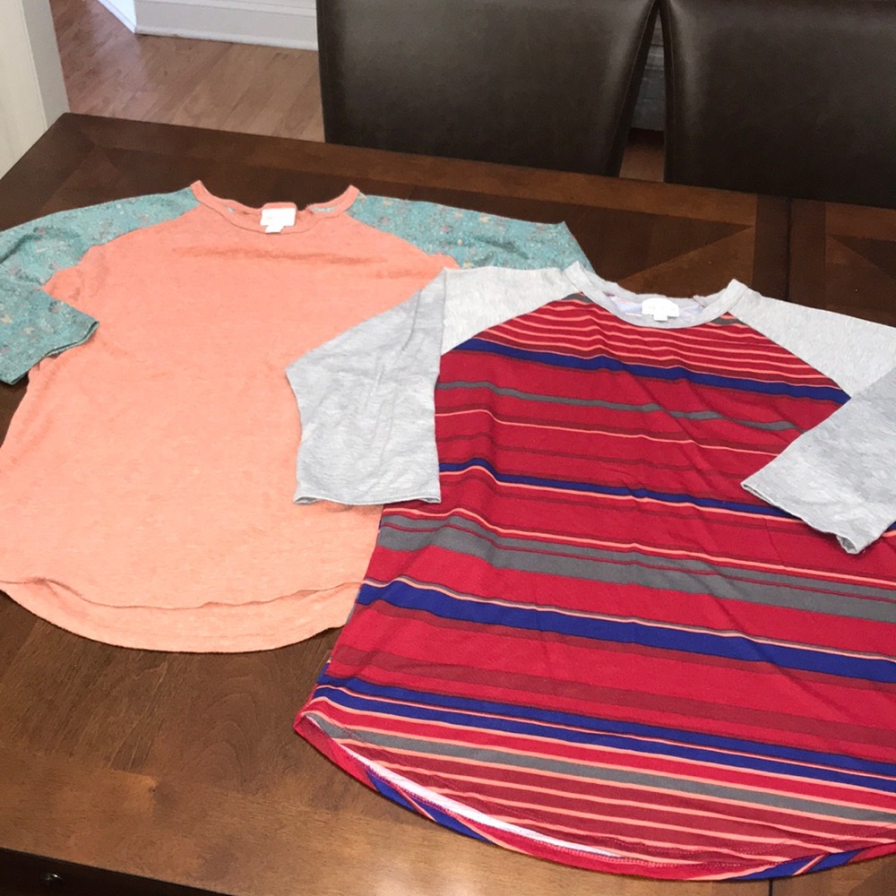 LuLaRoe tops (2). Women’s L